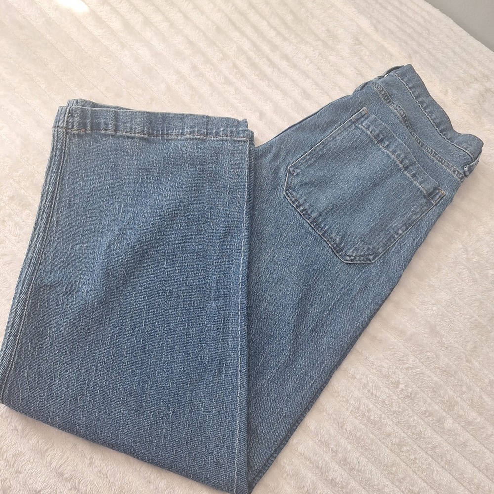 Hollister Super Baggy Wide Leg Jeans Mens 31X32 Blue Med Wash 90's Y2K Hip Hop